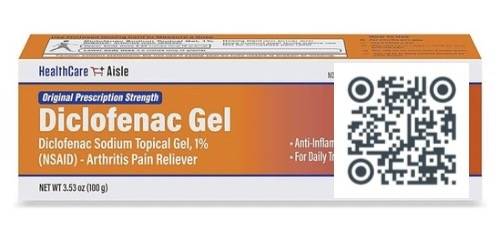 diclofenac gel for nerve irritation after knee surgery with QR code